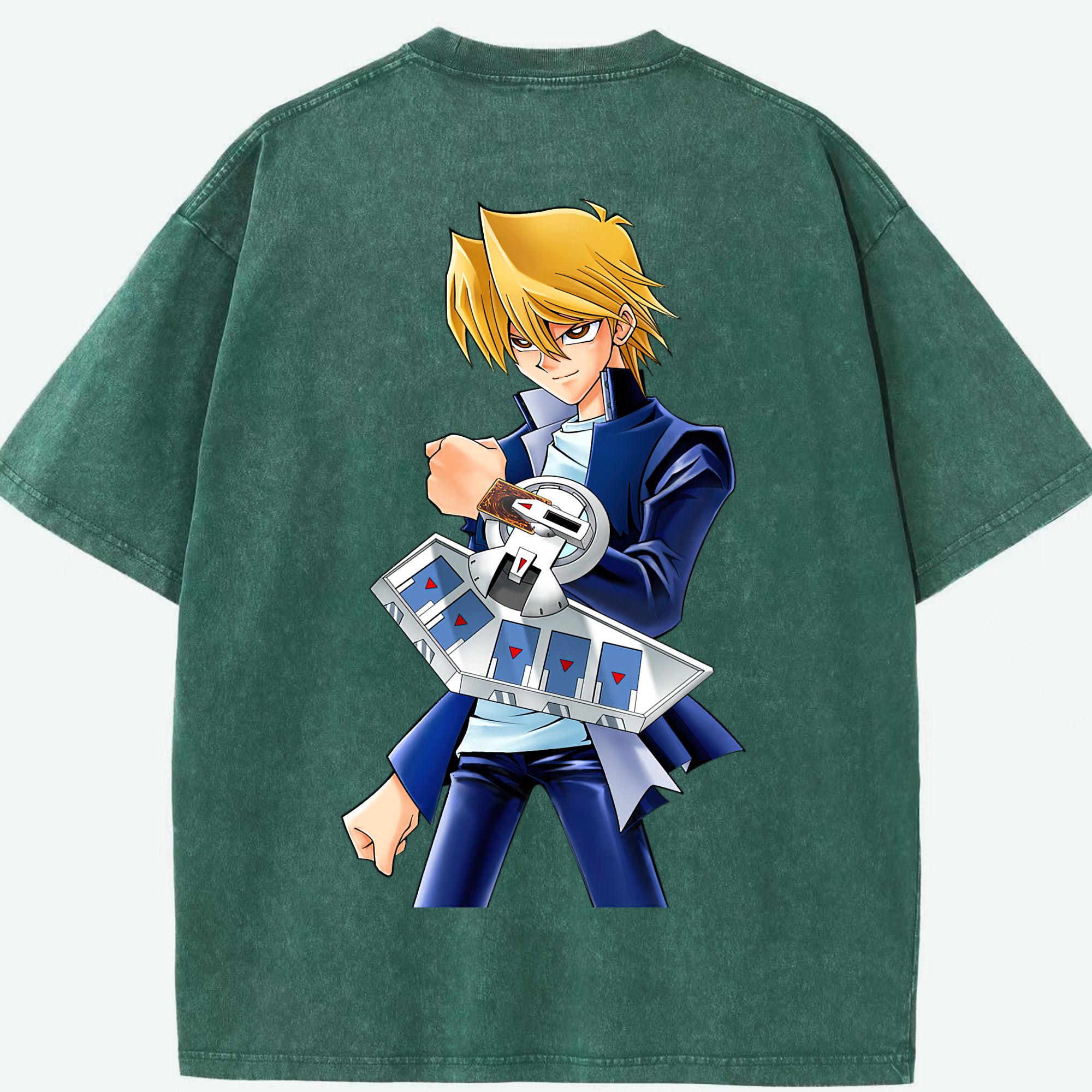 （画像用） 遊☆戯☆王 Yu-Gi-Oh! 綿100% ヴィンテージ風 半袖Tシャツ（背面プリント）